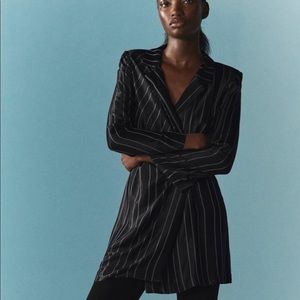 Zara Special Edition Striped Blazer Dress like new Size M